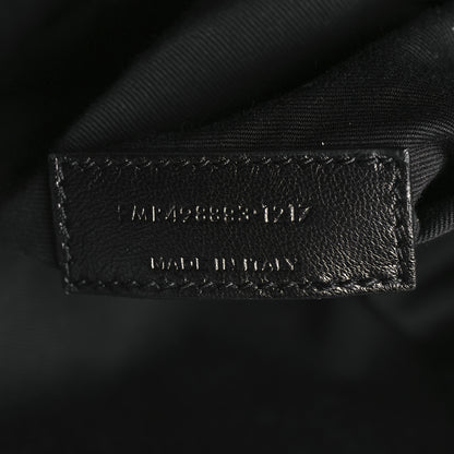Saint Laurent Crinkled Calfskin Matelasse Monogram Large Niki Chain Satchel Fog 7 of 15