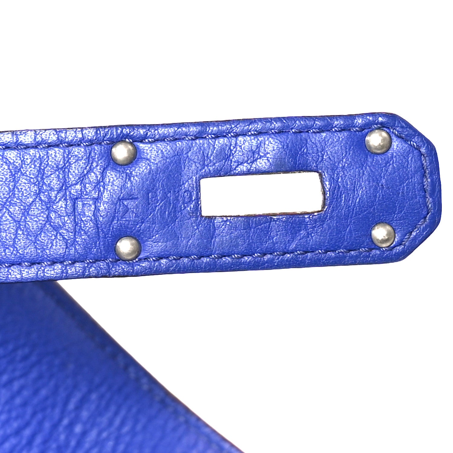 Hermes Taurillon Clemence Jypsiere 34 Bleu Electrique 7 of 11