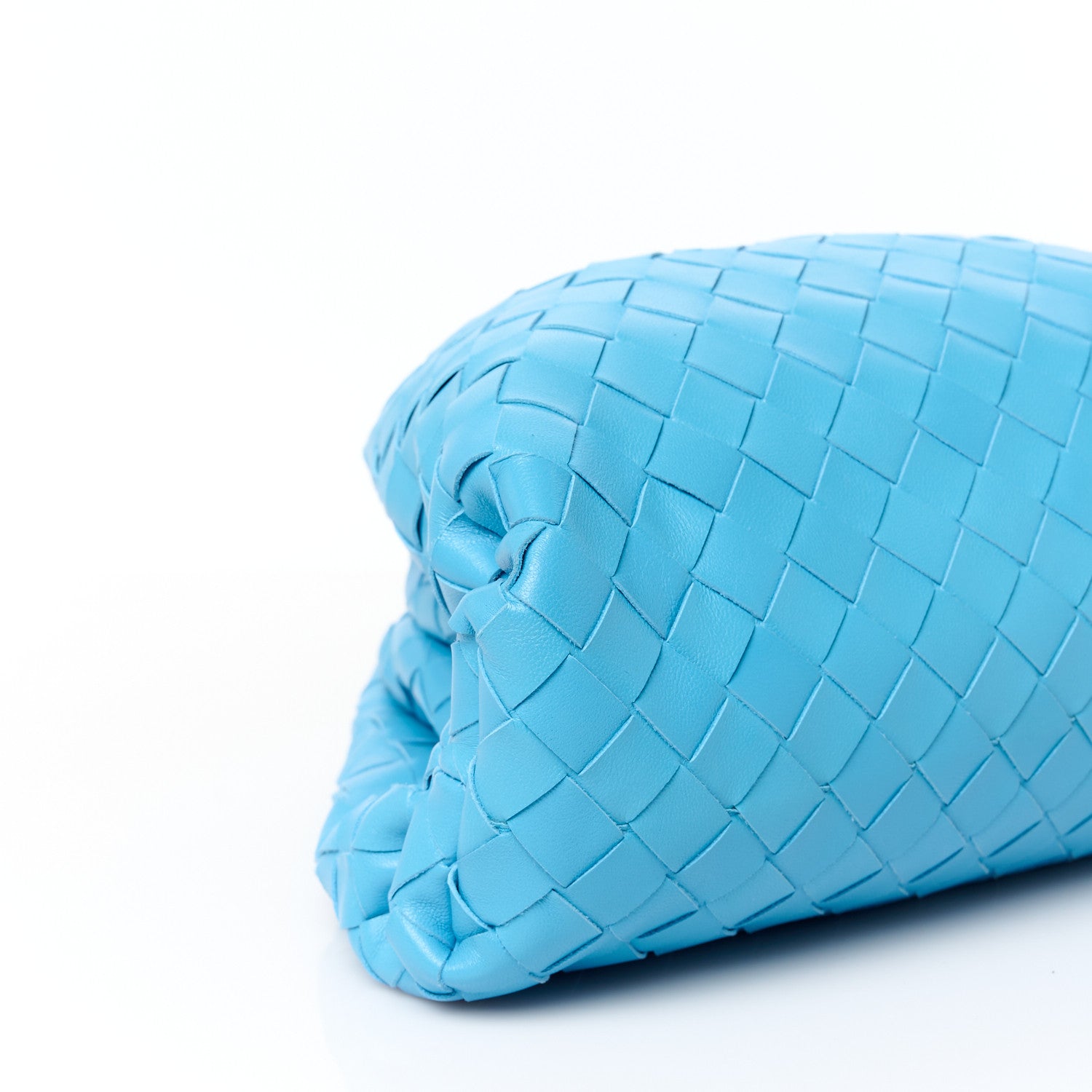 Bottega Veneta Nappa Maxi Intrecciato The Pouch Oversized Clutch Swimming Pool 11 of 11