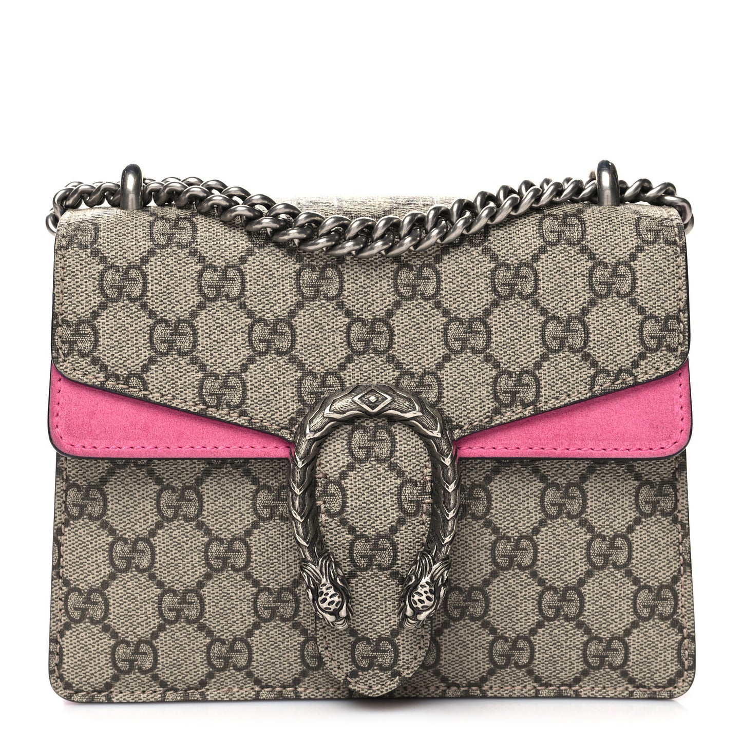 GG Supreme Monogram Mini Dionysus Shoulder Bag Pink