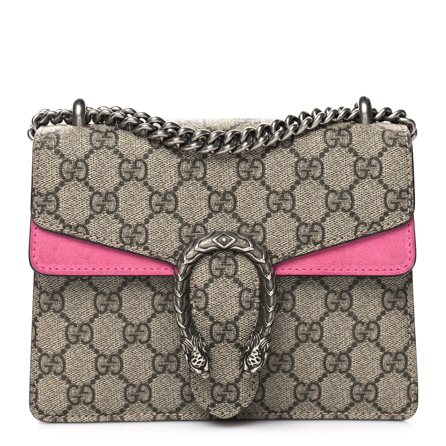 Gucci GG Supreme Monogram Mini Dionysus Shoulder Bag Pink 1 of 11