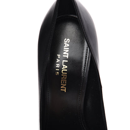 Saint Laurent Calfskin Opyum 100 Pumps 36 Black Gold 6 of 10