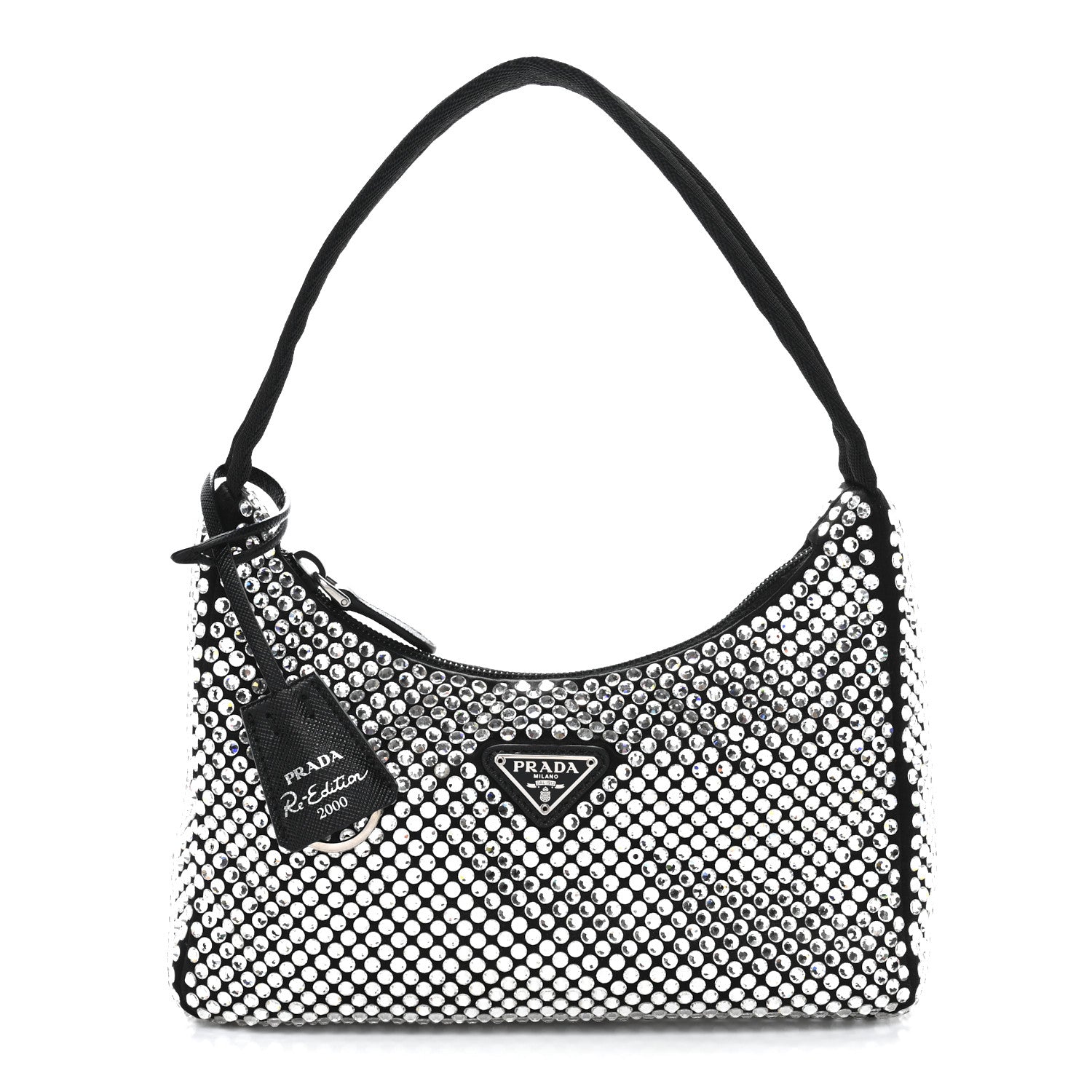 Prada Satin Crystal Mini Re-Edition 2000 Bag Cristal 1 of 10