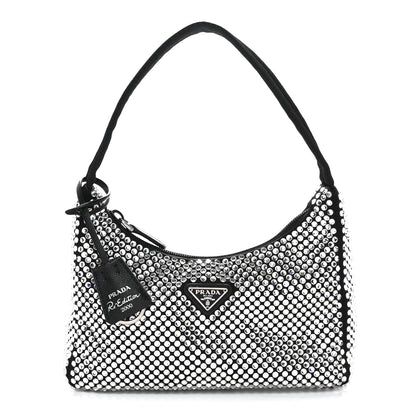 Prada Satin Crystal Mini Re-Edition 2000 Bag Cristal 1 of 10