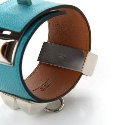 Hermes Epsom Collier de Chien CDC Bracelet S Bleu Paon 6 of 7