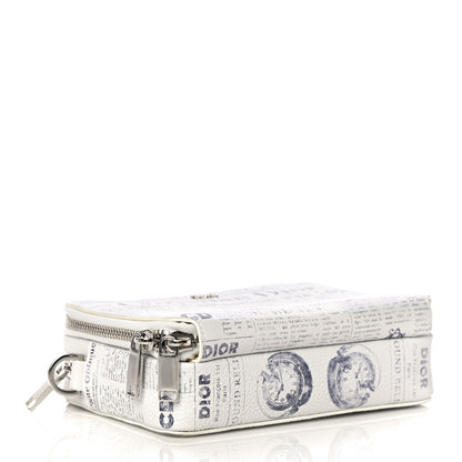Christian Dior X DANIEL ARSHAM Grained Calfskin Newspaper Messenger White 4 of 10