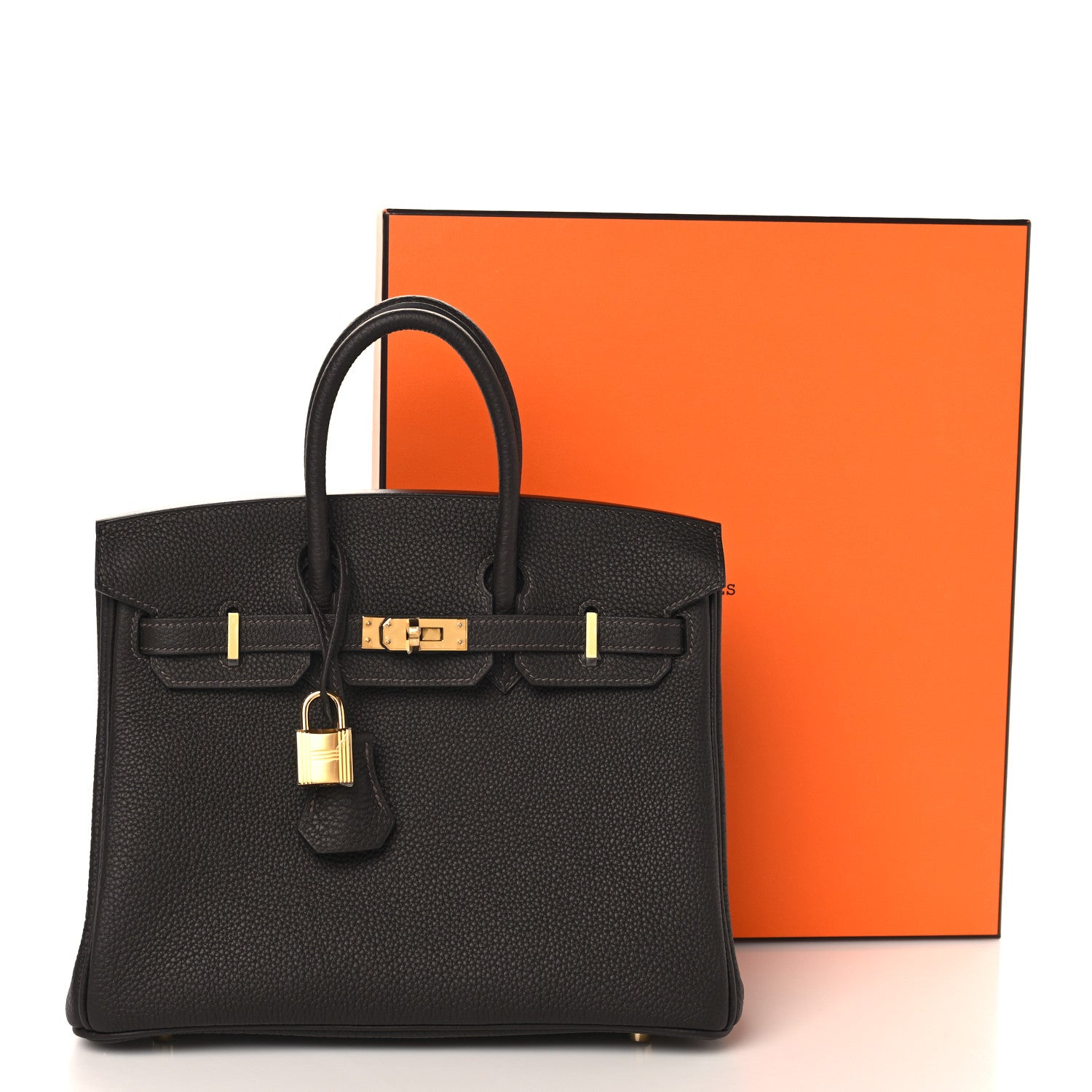 Hermes Togo Birkin 25 Bai Brun 11 of 11