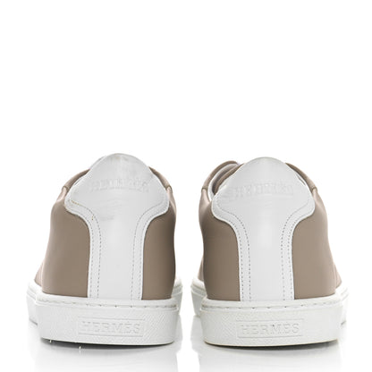Hermes Calfskin Womens Advantage Sneakers 37 Beige Rose 10 of 18