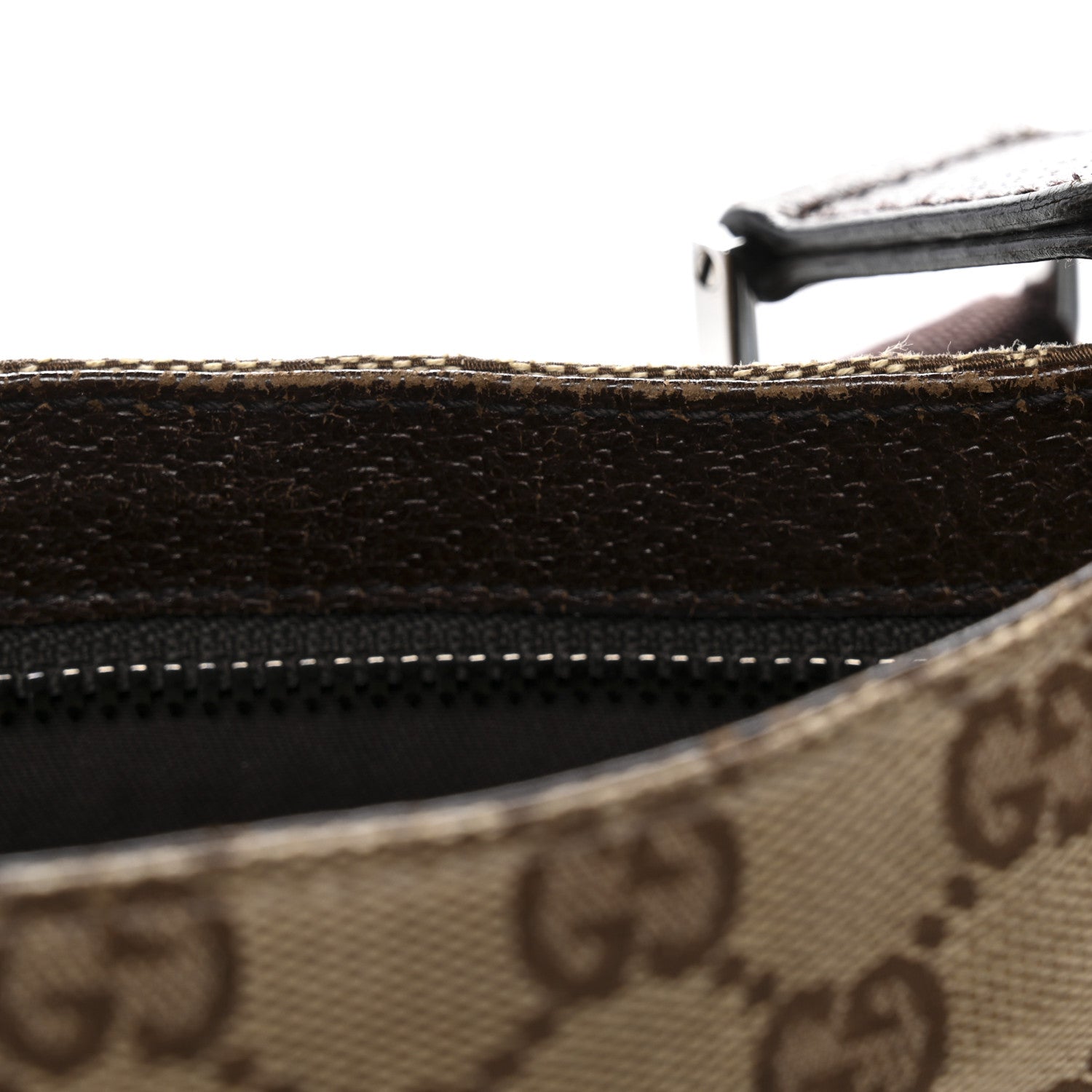 Gucci Monogram Flat Messenger Bag Dark Brown 13 of 14