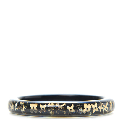 Louis Vuitton Resin Swarovski Medium Inclusion Bracelet PM Black 1 of 4