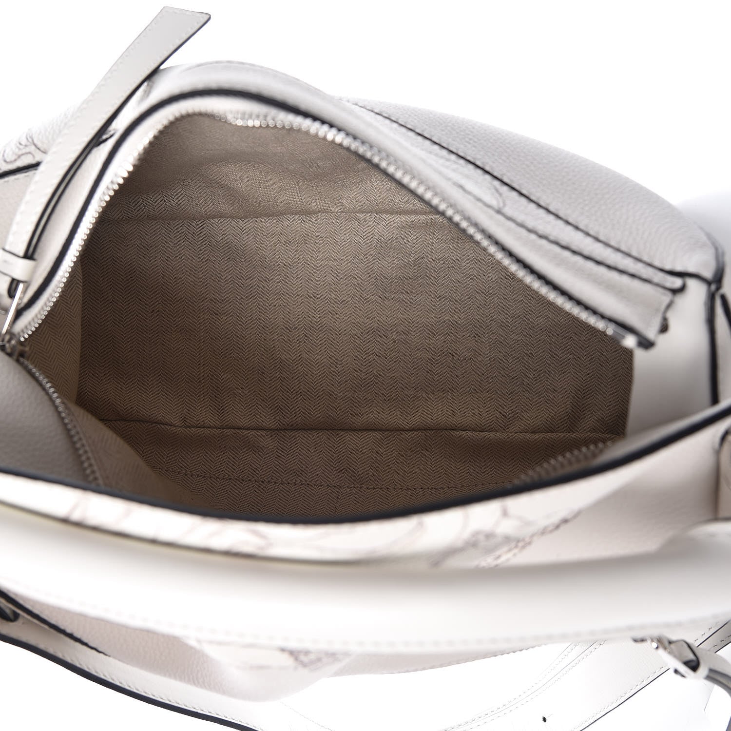 Loewe Grained Calfskin Faces Puzzle Bag Soft White 5 of 6