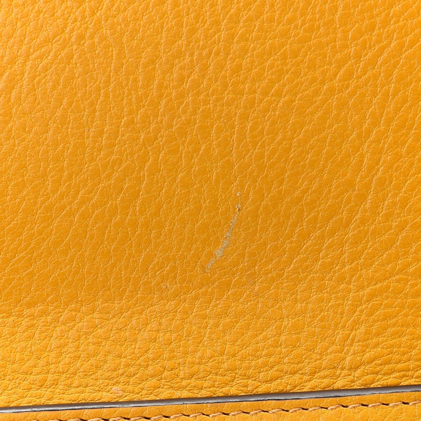 Calfskin Small Nile Bracelet Minaudiere Bag Dark Ochre