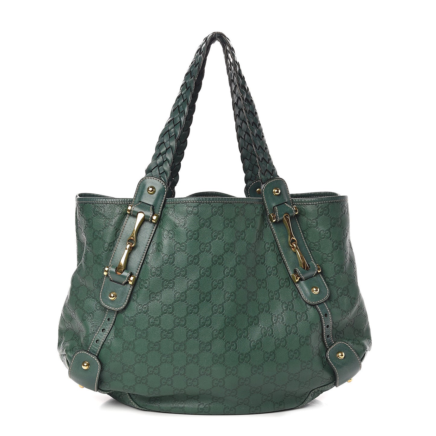 Guccissima Medium Pelham Shoulder Bag Green