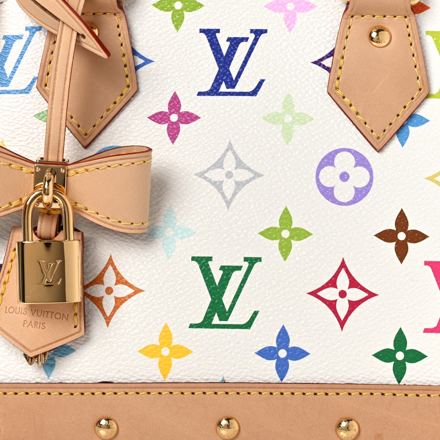 Louis Vuitton LV x TM Monogram Multicolor Alma BB White 8 of 11