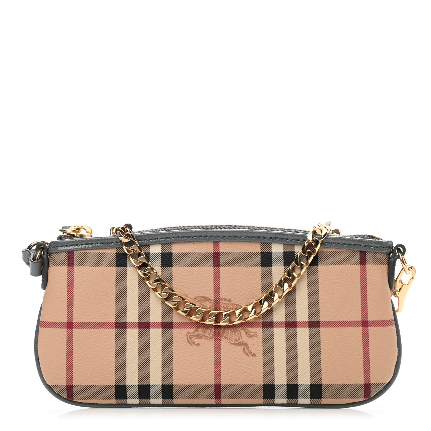Burberry Haymarket Check Clara Pochette Grey 1 of 11