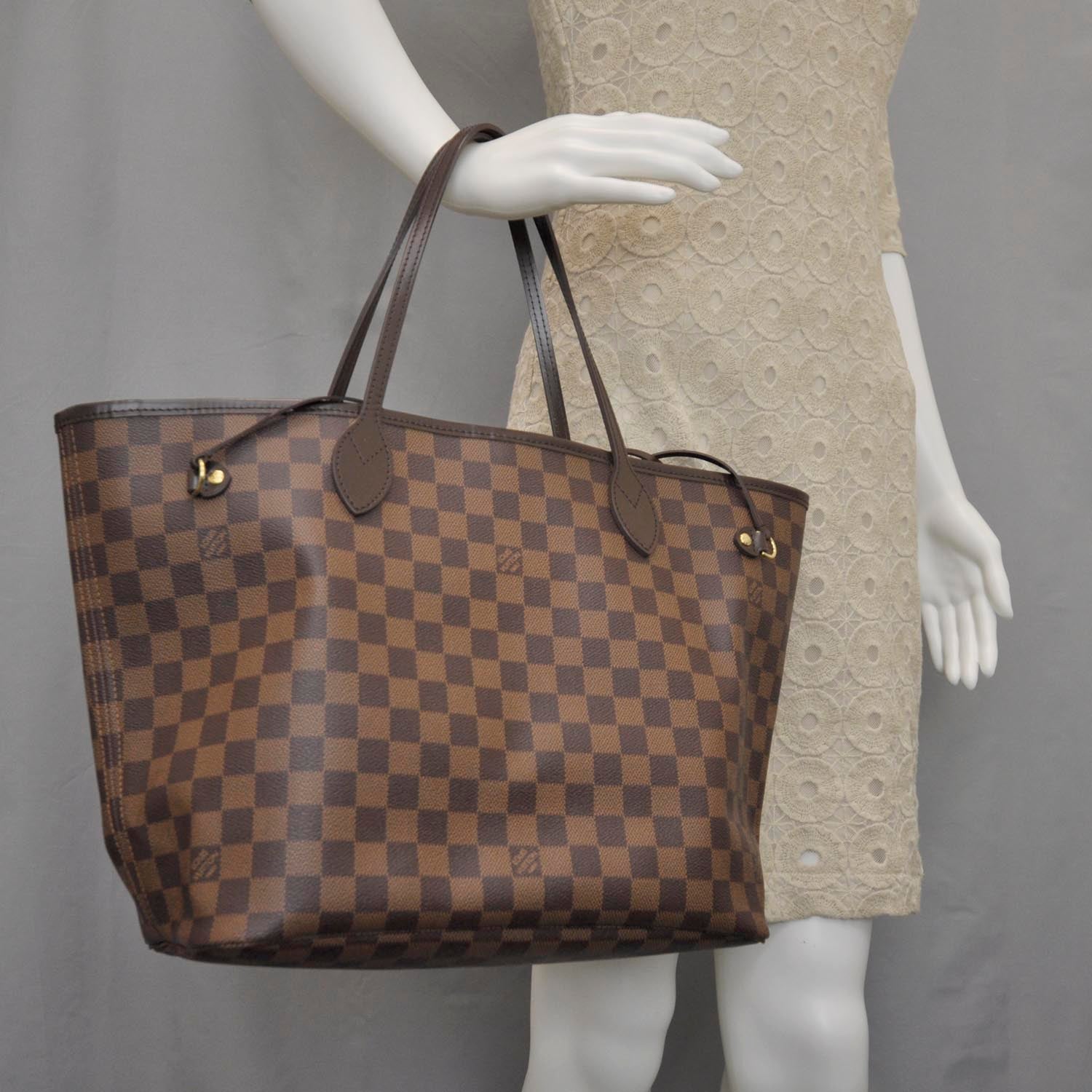 Louis Vuitton Damier Ebene Neverfull MM 2 of 10