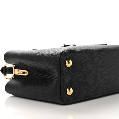 Louis Vuitton Taurillon Capucines Leopard BB Black 6 of 7