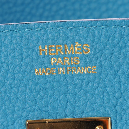 Hermes Togo Birkin 35 Turquoise 12 of 31