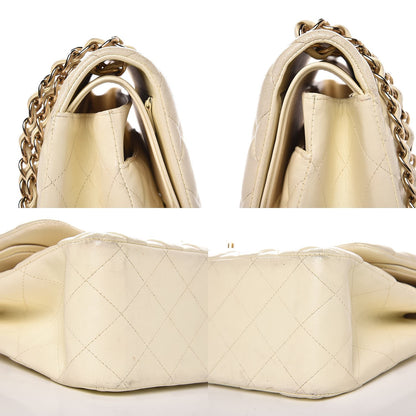 Chanel Lambskin Quilted Jumbo Double Flap Bag White 11 of 11