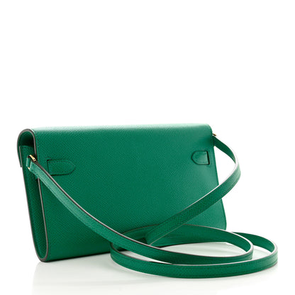 Hermes Epsom Kelly Wallet To Go Vert Jade 3 of 8