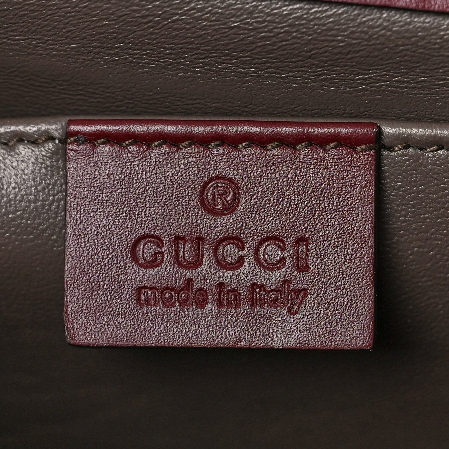 Gucci Shibuya Calfskin Small Zumi Shoulder Bag Vintage Bordeaux 6 of 10