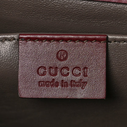 Gucci Shibuya Calfskin Small Zumi Shoulder Bag Vintage Bordeaux 6 of 10