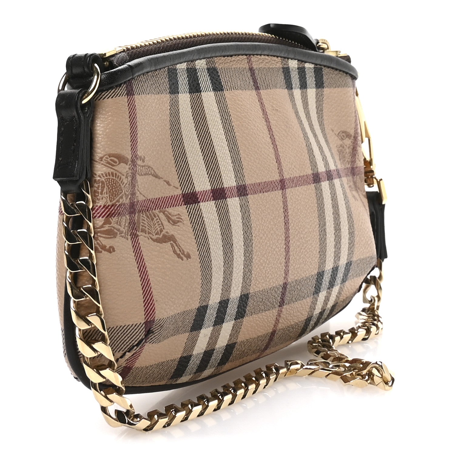 Burberry Haymarket Check Clara Pochette Chocolate 3 of 11