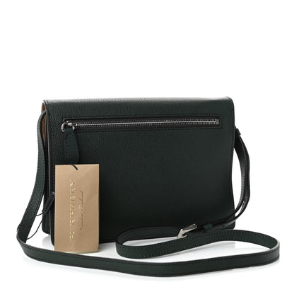Burberry Derby Calfskin House Check Small Macken Crossbody Bag Dark Bottle Green 2 of 4