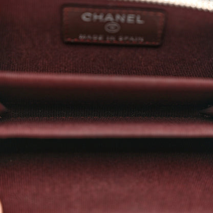 Chanel Lambskin Quilted Zip Coin Purse Black 5 of 8