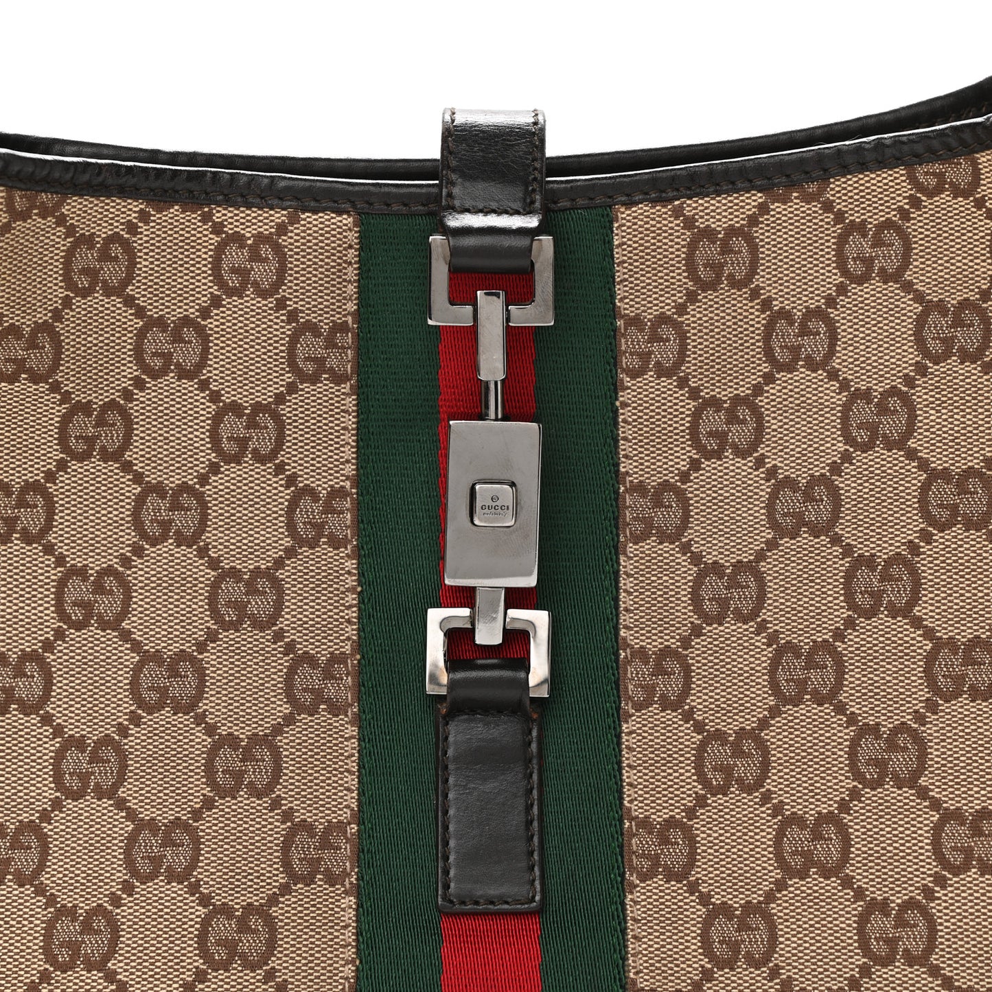 Monogram Web Jackie O Hobo Dark Brown
