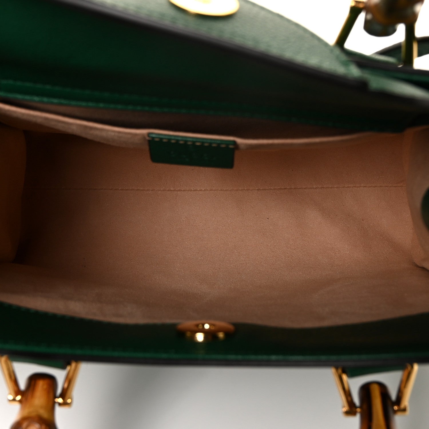 Gucci Calfskin Small Diana Tote Bag Green 6 of 7