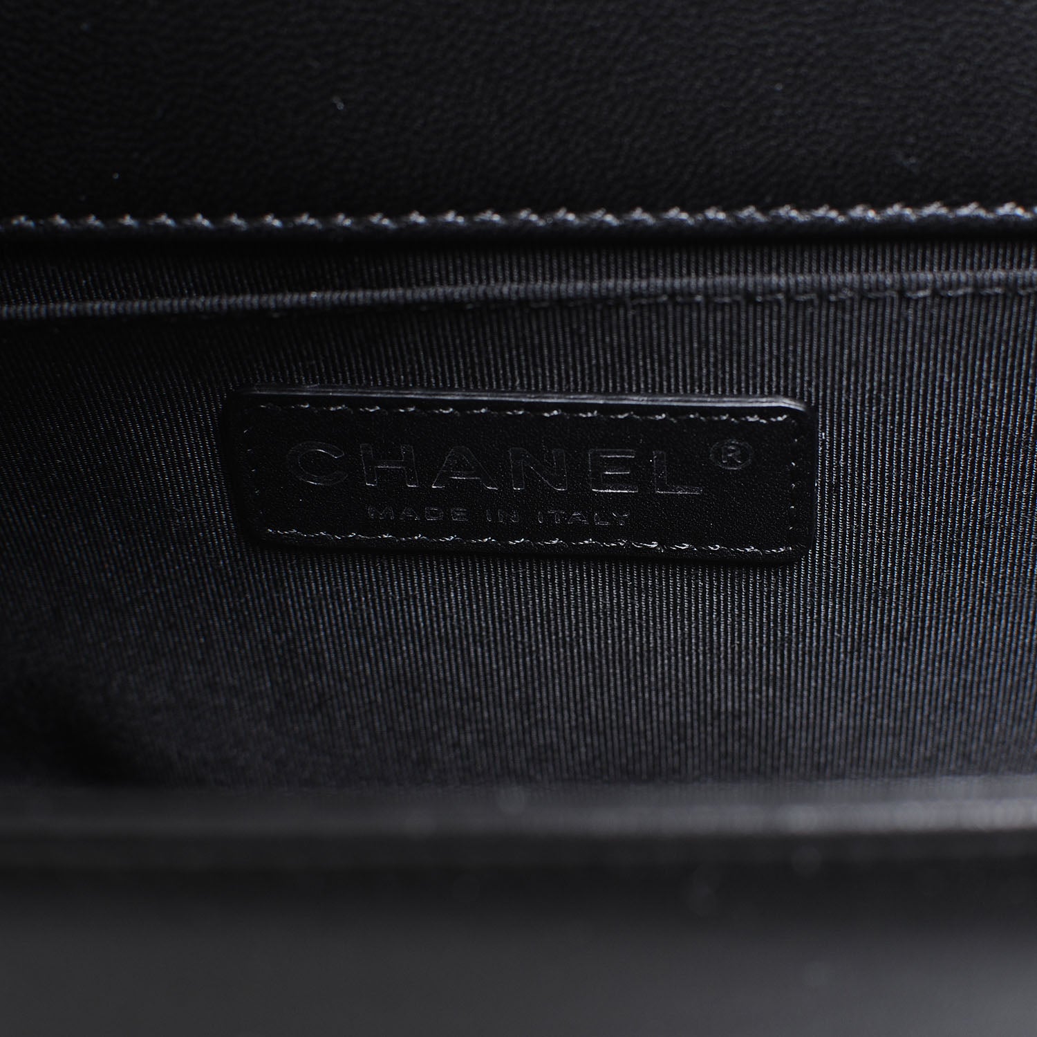 Chanel Lambskin Quilted Medium Boy Flap Black 8 of 9