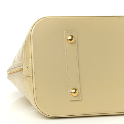 Louis Vuitton Vernis Alma GM Blanc Corail 9 of 15