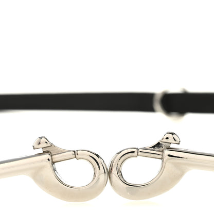Hermes Natural Bridle Punch Dog Leash Black 5 of 5