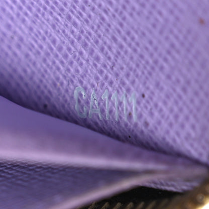 Louis Vuitton Monogram Multicolor Zippy Wallet Black Violet 7 of 8
