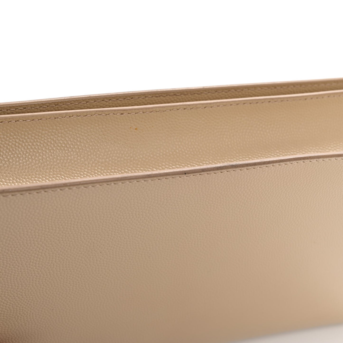 Grain De Poudre Classic Kate Monogram Clutch Nude Powder