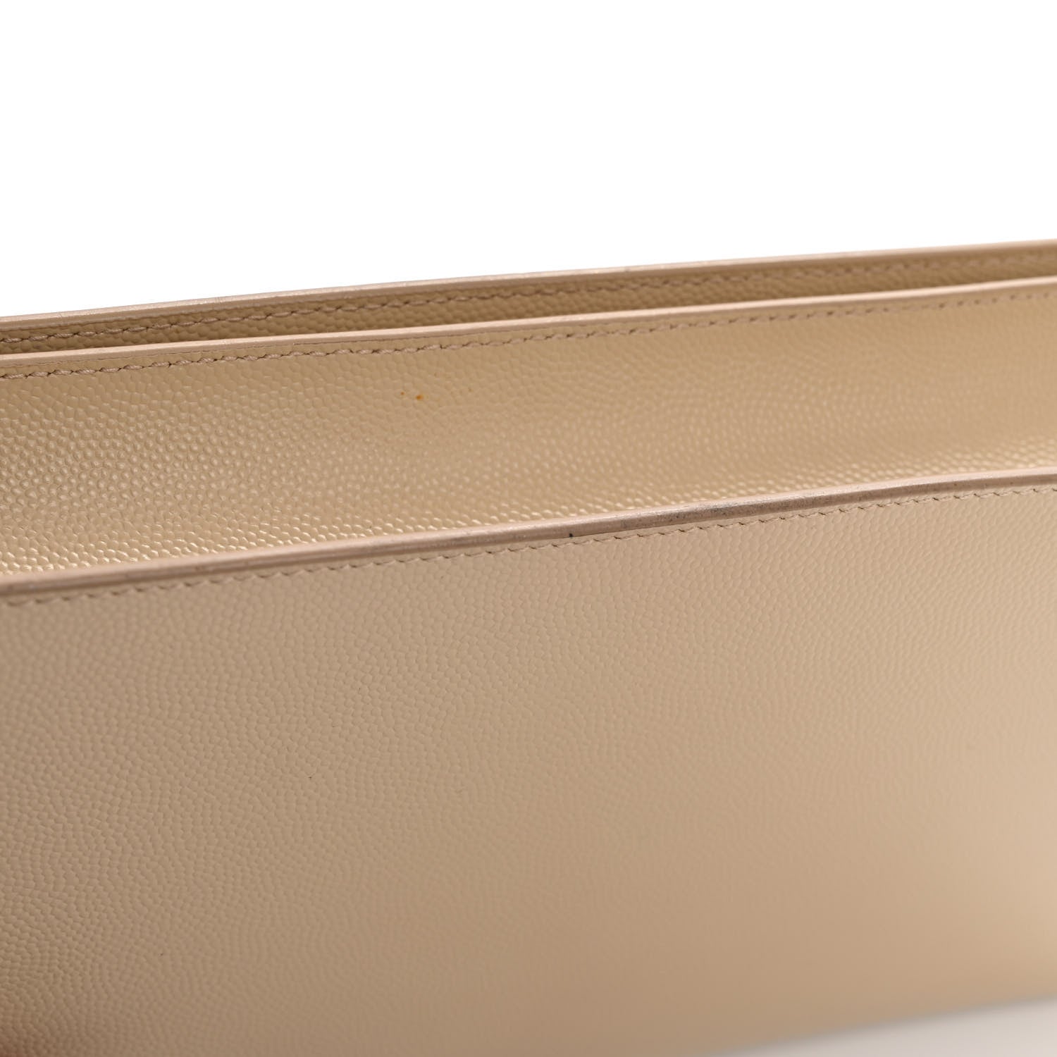 Saint Laurent Grain De Poudre Classic Kate Monogram Clutch Nude Powder 11 of 15