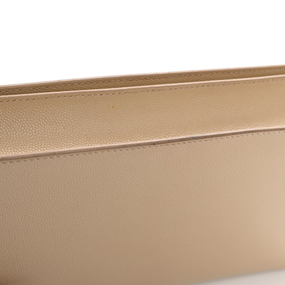 Saint Laurent Grain De Poudre Classic Kate Monogram Clutch Nude Powder 11 of 15