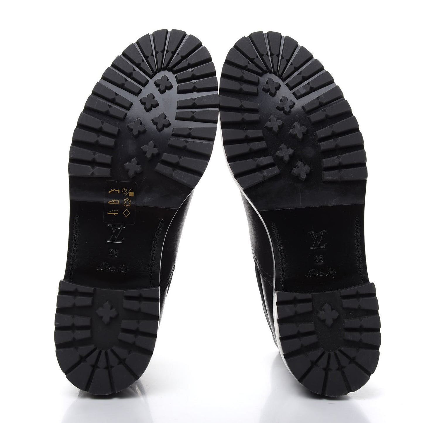 Calfskin Monogram Discovery Flat Ankle Boots 36 Black