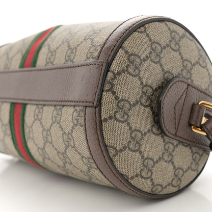 Gucci GG Supreme Monogram Web Small Ophidia Boston Bag Beige New Acero 10 of 14