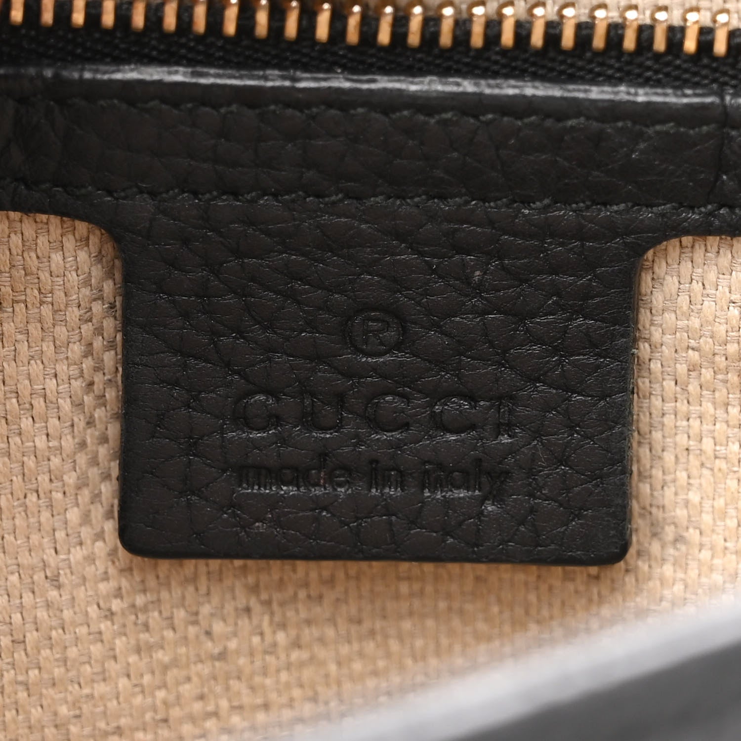Gucci Pebbled Calfskin Medium Soho Flap Crossbody Black 6 of 12