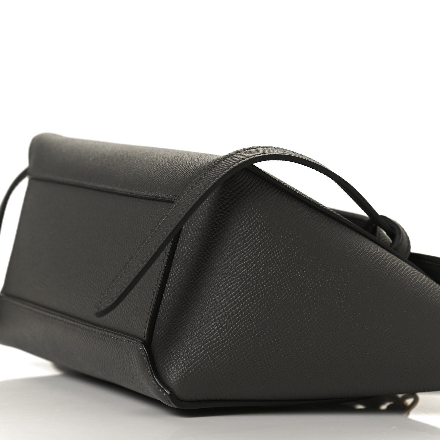 Grained Calfskin Nano Belt Bag Grey