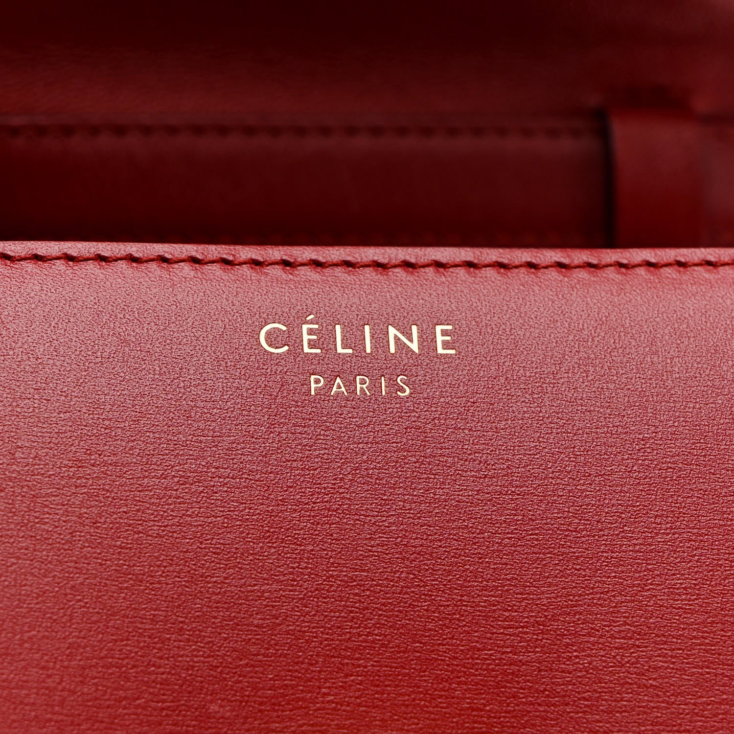 Celine Smooth Calfskin Small Classic Box Flap Bag Red 6 of 14