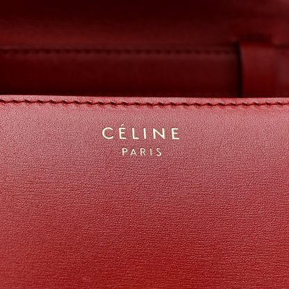 Celine Smooth Calfskin Small Classic Box Flap Bag Red 6 of 14