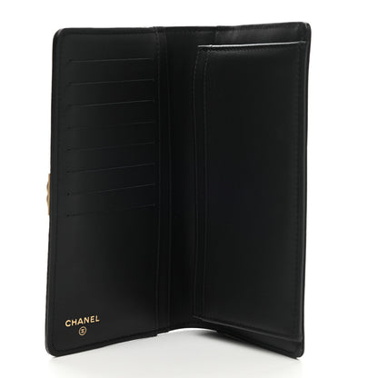 Chanel Caviar Quilted Boy Yen Wallet Black 5 of 9