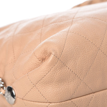 Chanel Grained Calfskin Stitched Medium Braided With Style Hobo Beige 11 of 12