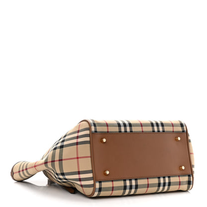 Burberry Horseferry Check Small Canterbury Tote Tan 3 of 10