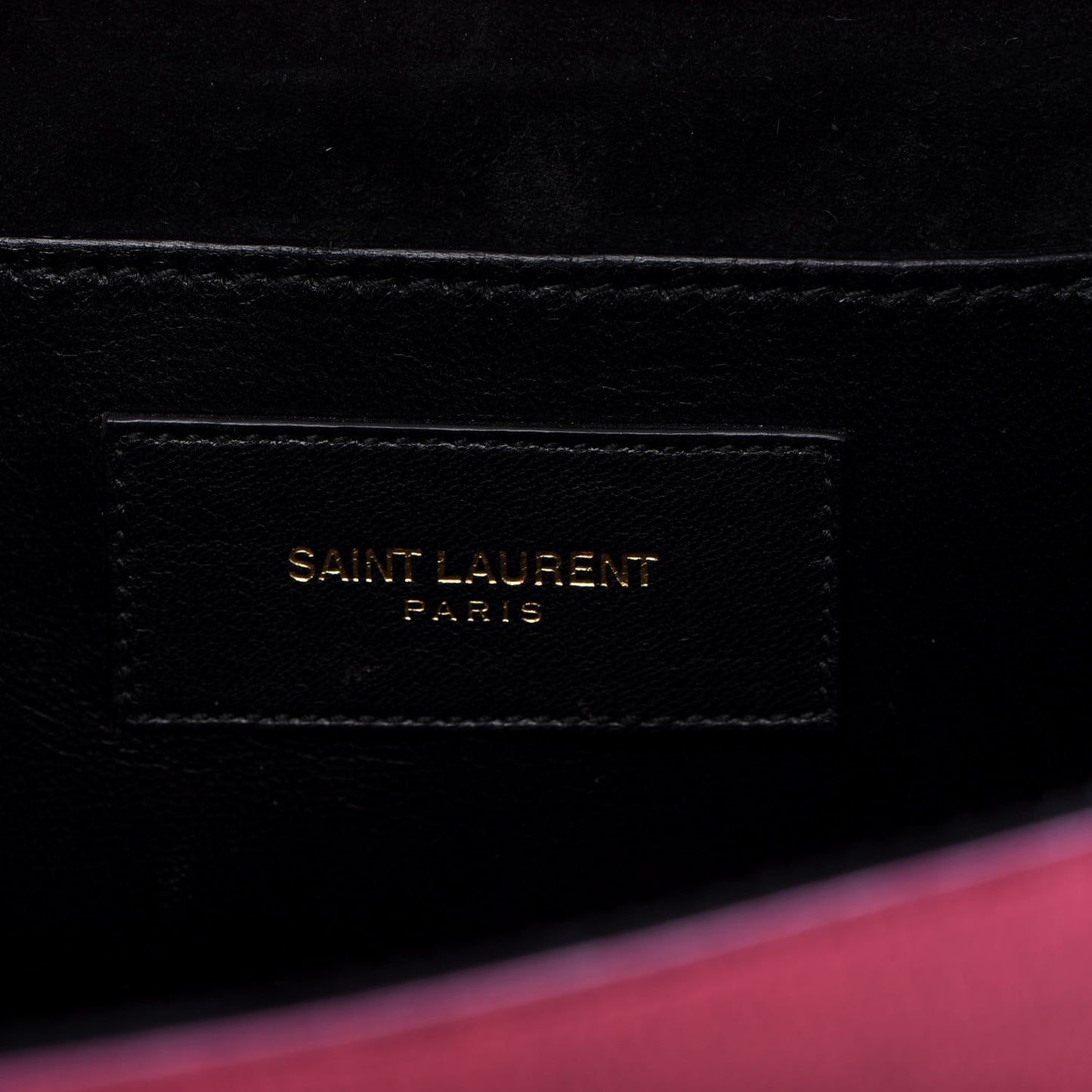 Metallic Textured Calfskin Classic Monogram Cassandre Clutch Pink