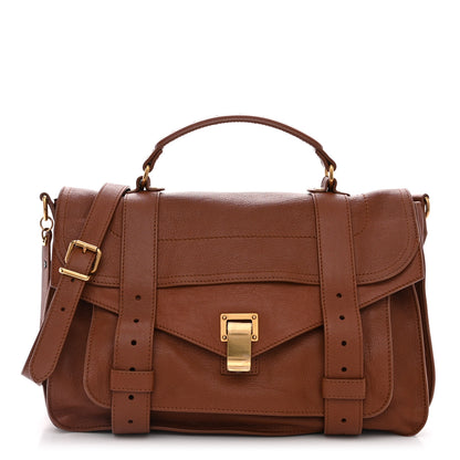 Proenza Schouler Lambskin Medium PS1 Satchel Saddle 1 of 11