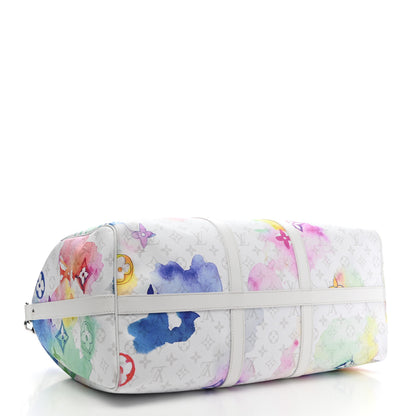 Louis Vuitton Monogram Watercolor Keepall Bandouliere 50 Multicolor 3 of 12